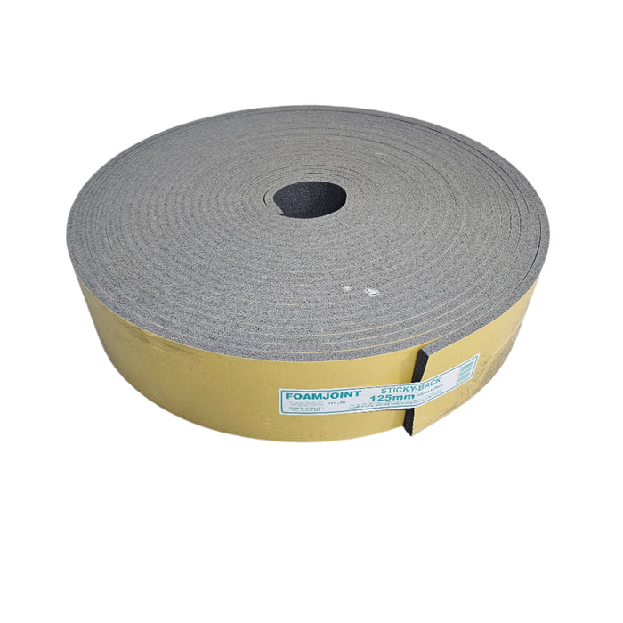 125mm x 10mm x 25mtre Foam Expansion Joint (Adhesive)
