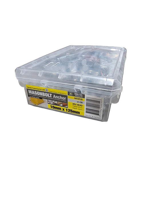 (Hardware) 10mm x 125mm GALV Mason Dynabolt